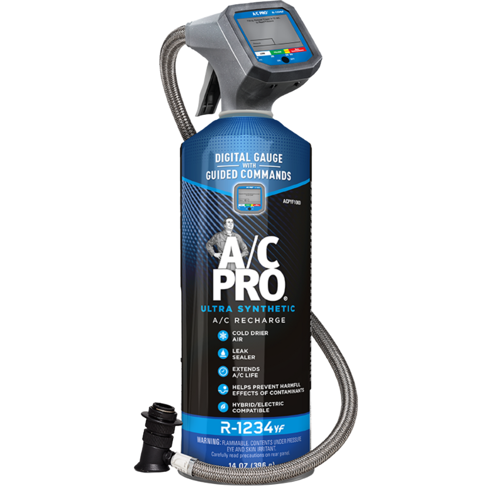 InterDynamics Certified AC Pro Car Air Conditioner R1234YF Refrigerant  Gauge and Hose, Reusable AC Recharge Kit, 72 in, CERTYF102-4 R-1234yf .. on  OnBuy
